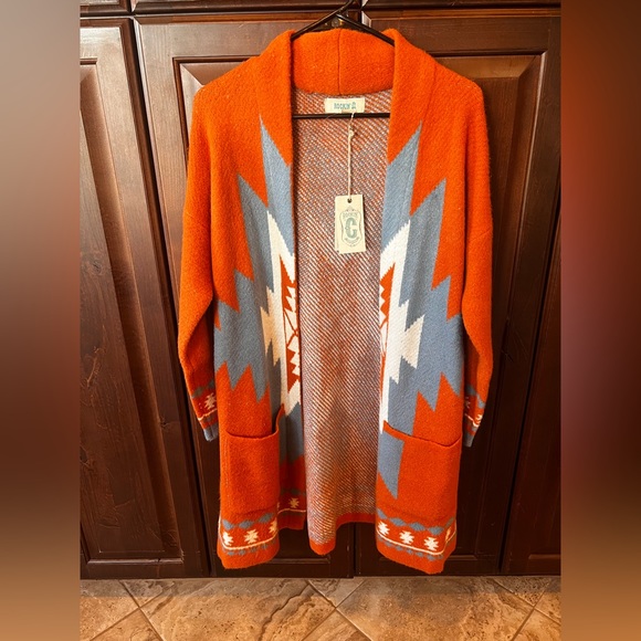 Rockin C Aztec Cardigan - Picture 1 of 7